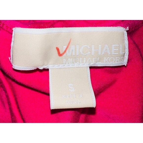 Michael Kors Womens Sleeveless Pink Maxi Belted Dress Elastic Waist Size Small - Picture 2 of 2